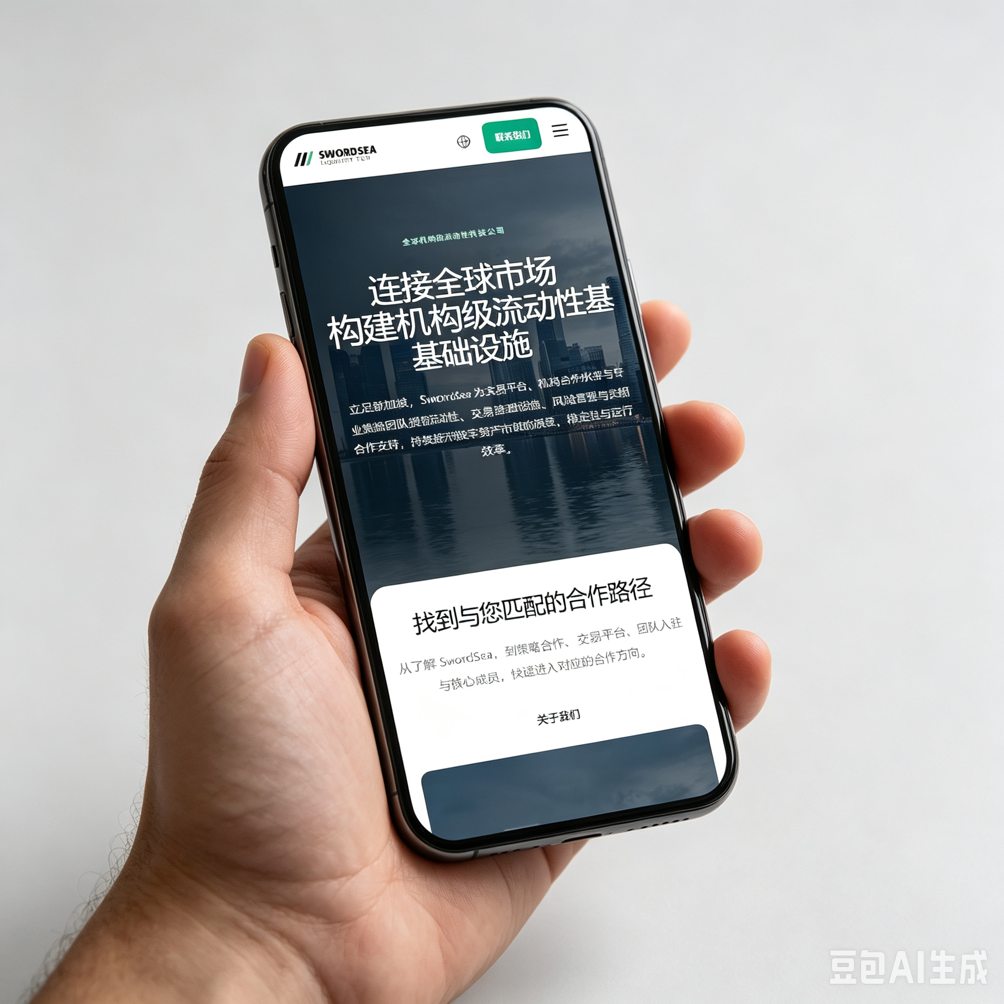 SwordSea 官网手机端展示